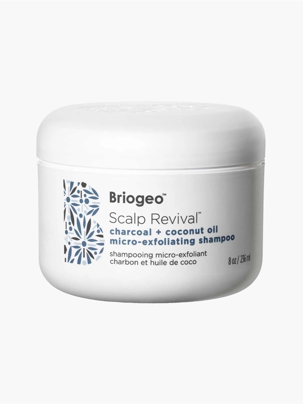 Briogeo Scalp Revival Charcoal + Coconut Oil Micro-Exfoliating Shampoo, 8oz, NWT
